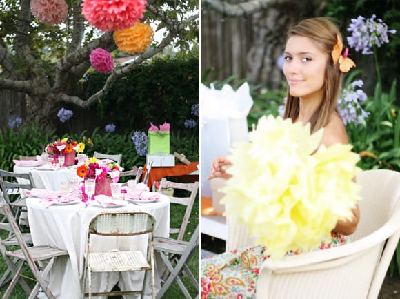 bright-pink-bridal-shower-wedding-outdoor-decorations