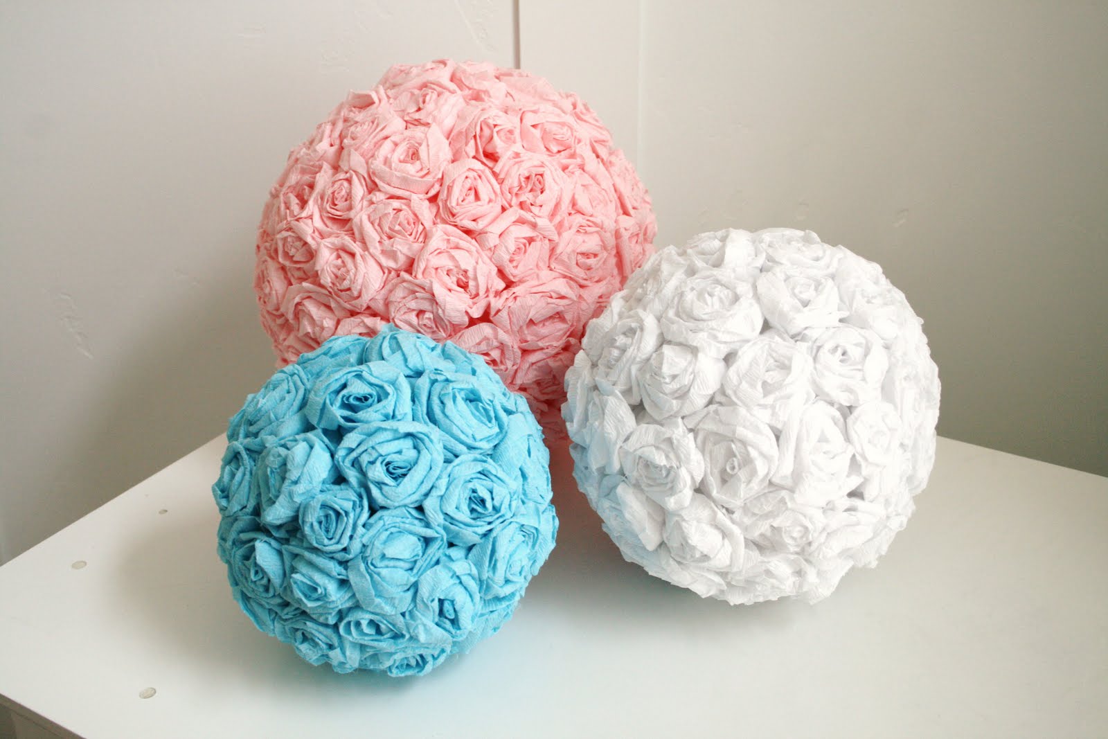 Tissue paper flower balls