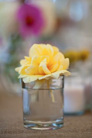 yellow-rose-centerpieces