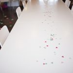 trophy party room confetti