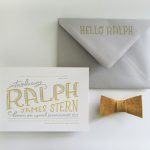 Hand Lettered Baby Announcements