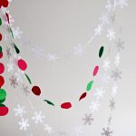 diy felt and snowflake garland