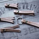 DIY Monogrammed Leather Key Chain