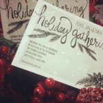 Printable Holiday Party Invitations + Labels