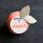 DIY Peach Prize Ball Valentines