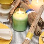 DIY Colorblock Centerpiece