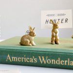 diy bunny placecard