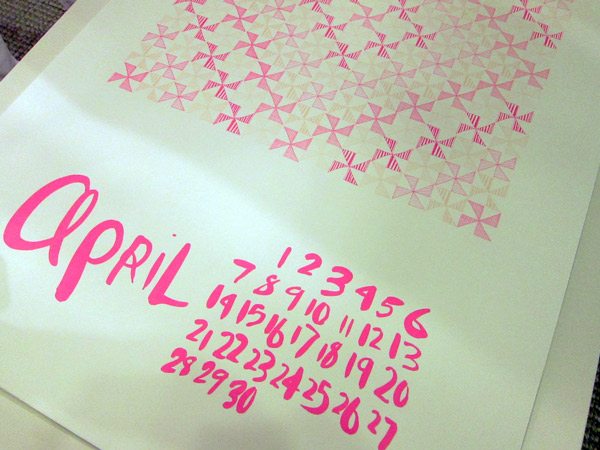 linda-and-harriett-2013-silkscreen-calendar