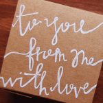 DIY Hand Lettered Gift Wrap