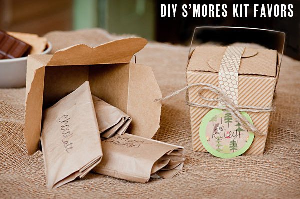DIY S'mores Kit Favors from The Sweetest Occasion DIY S'mores Kit Favors from The Sweetest Occasion