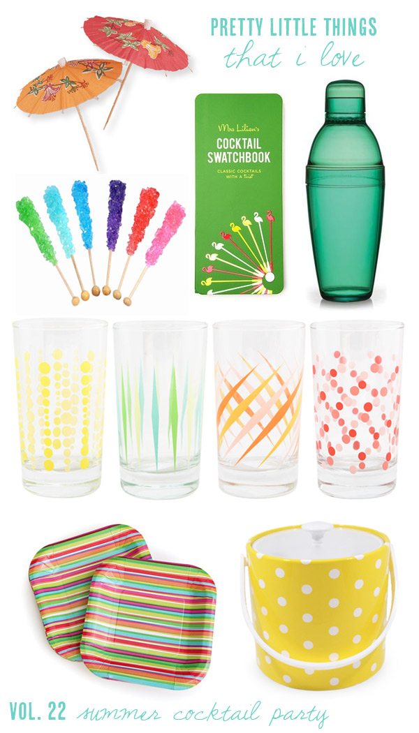 Summer cocktail party essentials from The Sweetest Occasion Summer cocktail party essentials from The Sweetest Occasion