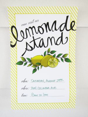Lemonade stand printables by Miss Wyolene for The Sweetest Occasion