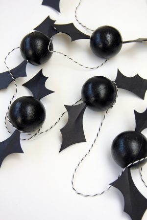 DIY Halloween Bat Garland by Studio DIY for The Sweetest Occasion