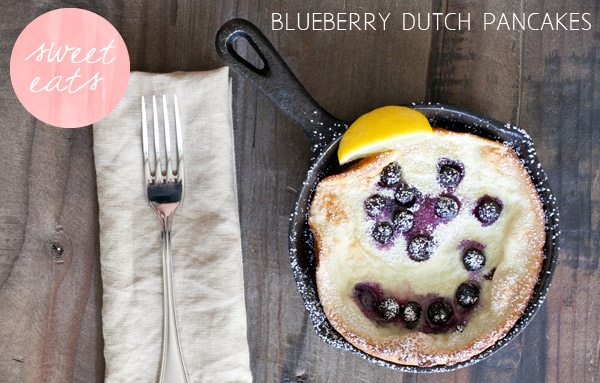 Blueberry Dutch pancakes by Sugar & Charm via The Sweetest Occasion Blueberry Dutch pancakes by Sugar & Charm via The Sweetest Occasion