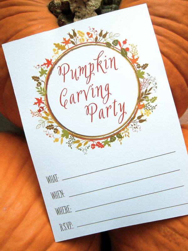 Pumpkin carving party printables | Delphine for The Sweetest Occasion Pumpkin carving party printables | Delphine for The Sweetest Occasion