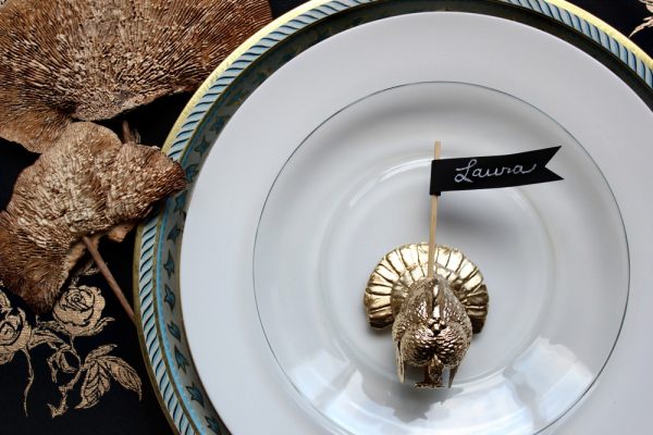 diy turkey place card holder d