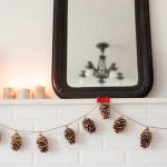 DIY Gold Leaf Pine Cone Garland