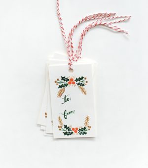 Favorite holiday gift tags from The Sweetest Occasion