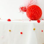DIY Pom Pom Tablecloth