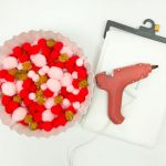 DIY Pom Pom Tablecloth Supplies