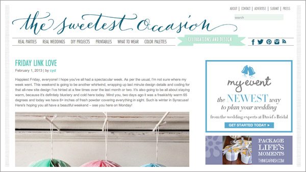 The Sweetest Occasion 2013 The Sweetest Occasion 2013