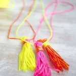DIY Neon Tassel Necklace + Gift Topper