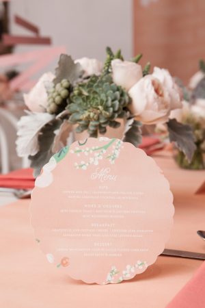 Wedding stationery + menus by Minted