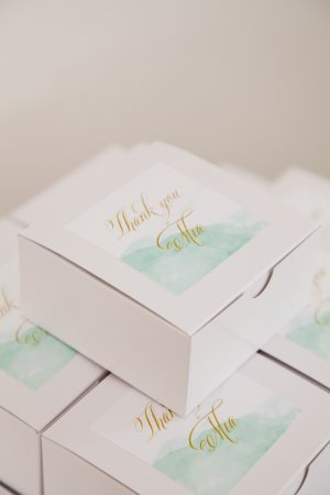 Watercolor Favor Boxes