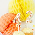 DIY Splatter Paint Cake Toppers